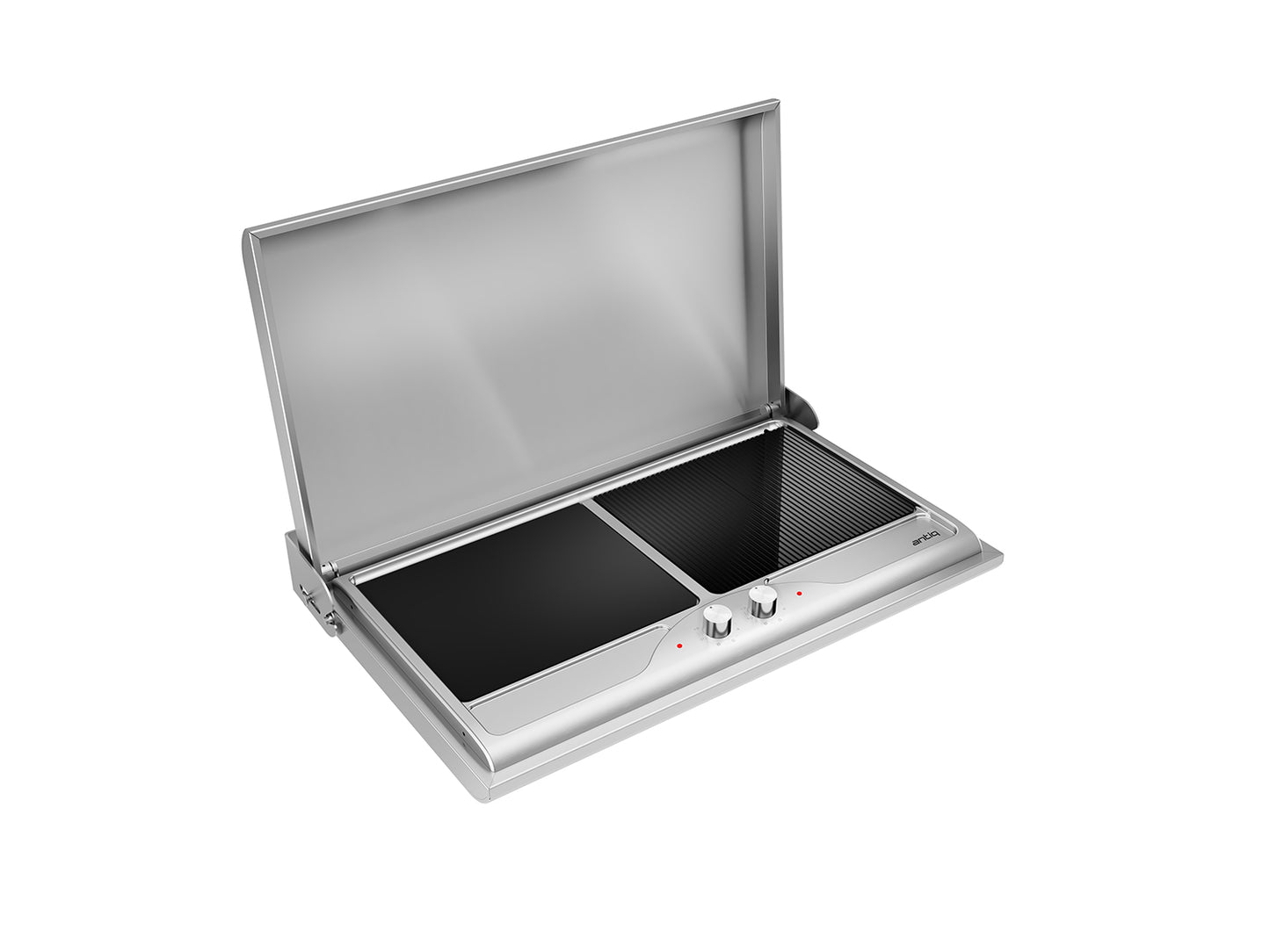 Antiq Savor Elektrikli Cam Barbekü - Çiftli - Düz+Grill Cam (76,5 cm)