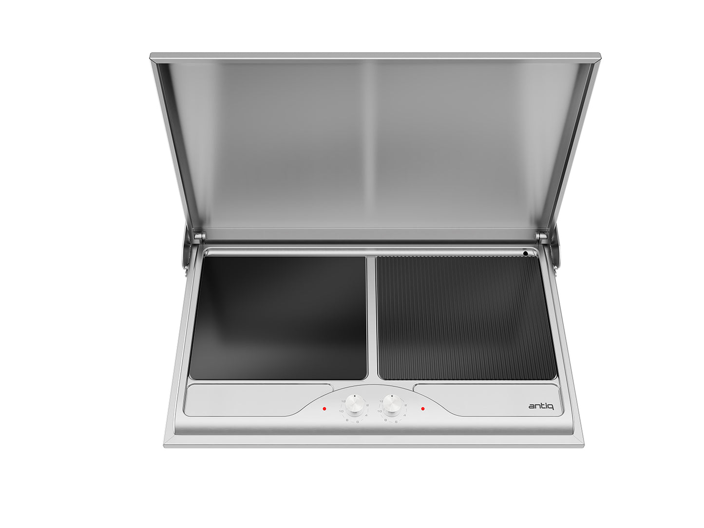 Antiq Savor Elektrikli Cam Barbekü - Çiftli - Düz+Grill Cam (76,5 cm)