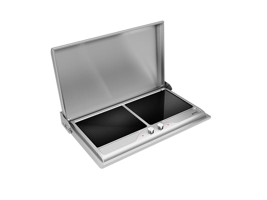 Antiq Savor Elektrikli Cam Barbekü - Çiftli - Grill+Grill Cam (76,5 cm)