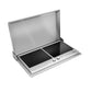 Antiq Savor Elektrikli Cam Barbekü - Çiftli - Düz+Düz Cam - Sliver Inox (76,5 cm)