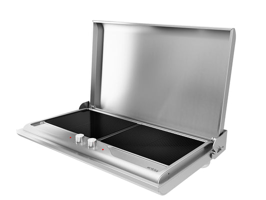 Antiq Savor Elektrikli Cam Barbekü - Çiftli - Grill+Grill Cam (76,5 cm)
