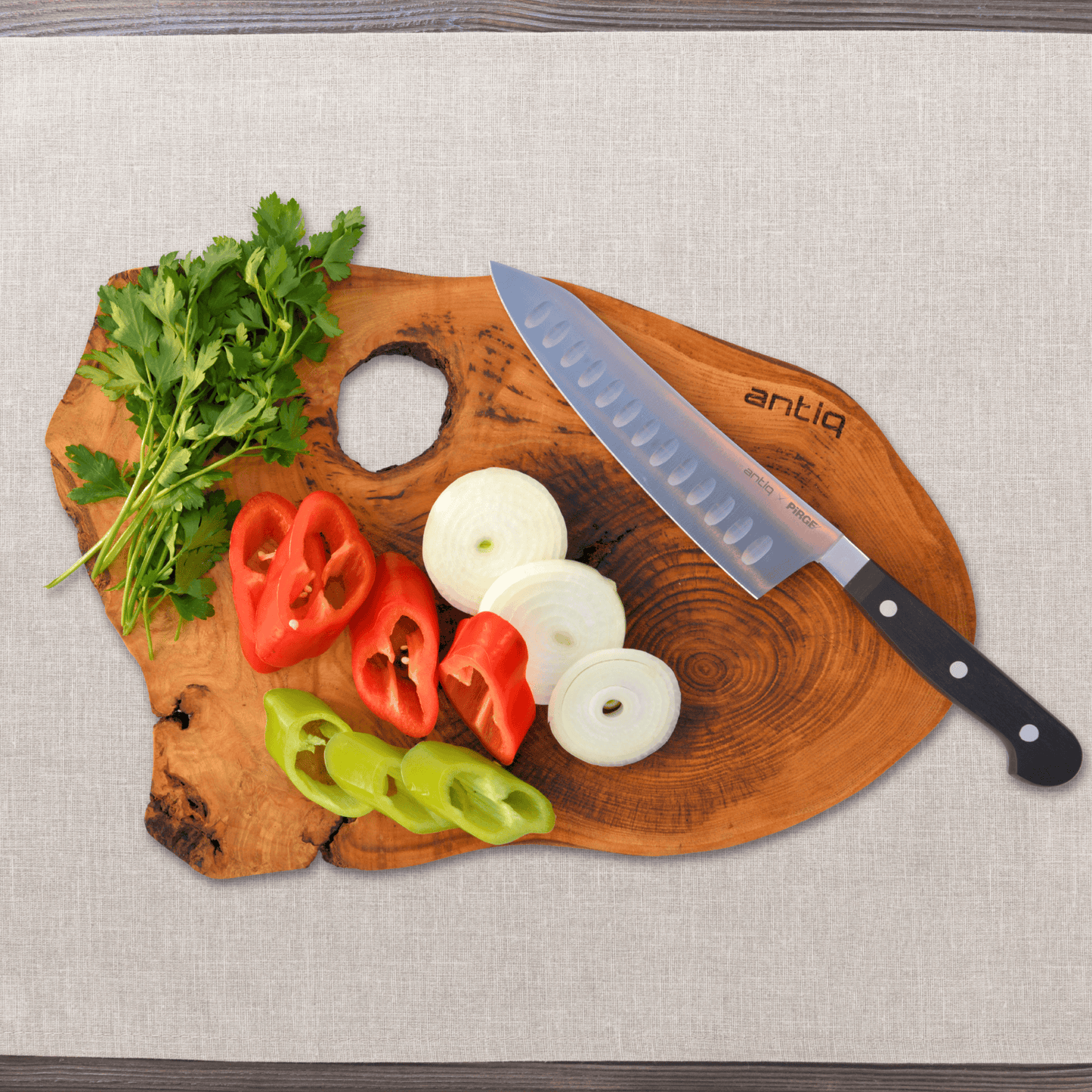 Antiq by Pirge Signature Serisi Santoku Şef Bıçağı - 19 cm