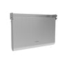 Antiq Savor Elektrikli Cam Barbekü - Çiftli - Düz+Düz Cam - Sliver Inox (76,5 cm)