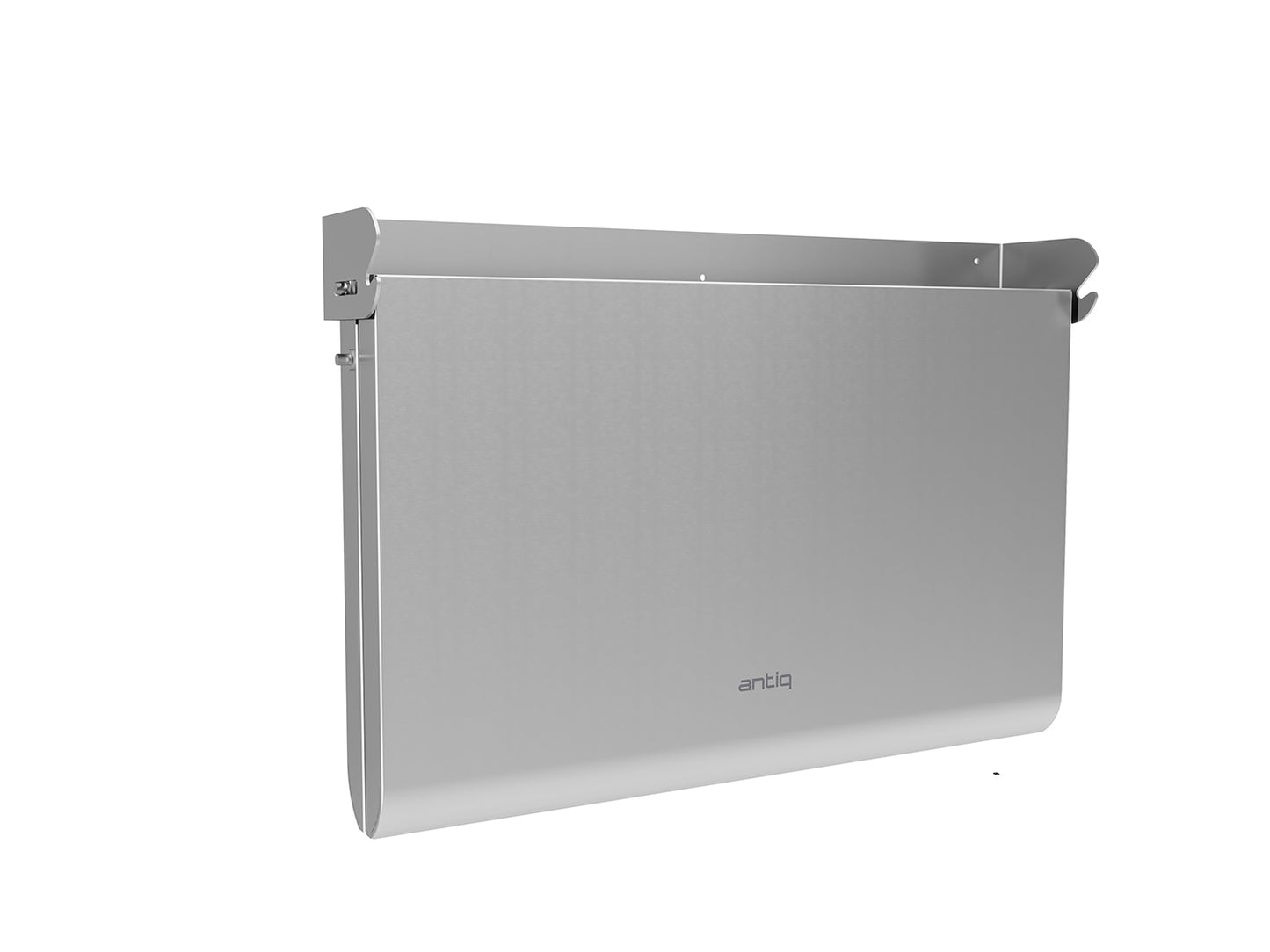 Antiq Savor Elektrikli Cam Barbekü - Çiftli - Düz+Düz Cam - Sliver Inox (76,5 cm)