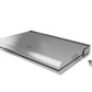 Antiq Savor Elektrikli Cam Barbekü - Çiftli - Düz+Düz Cam - Sliver Inox (76,5 cm)