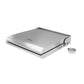Antiq Gusto Elektrikli Cam Barbekü - Tekli - Düz Cam - Silver Inox(45 cm)